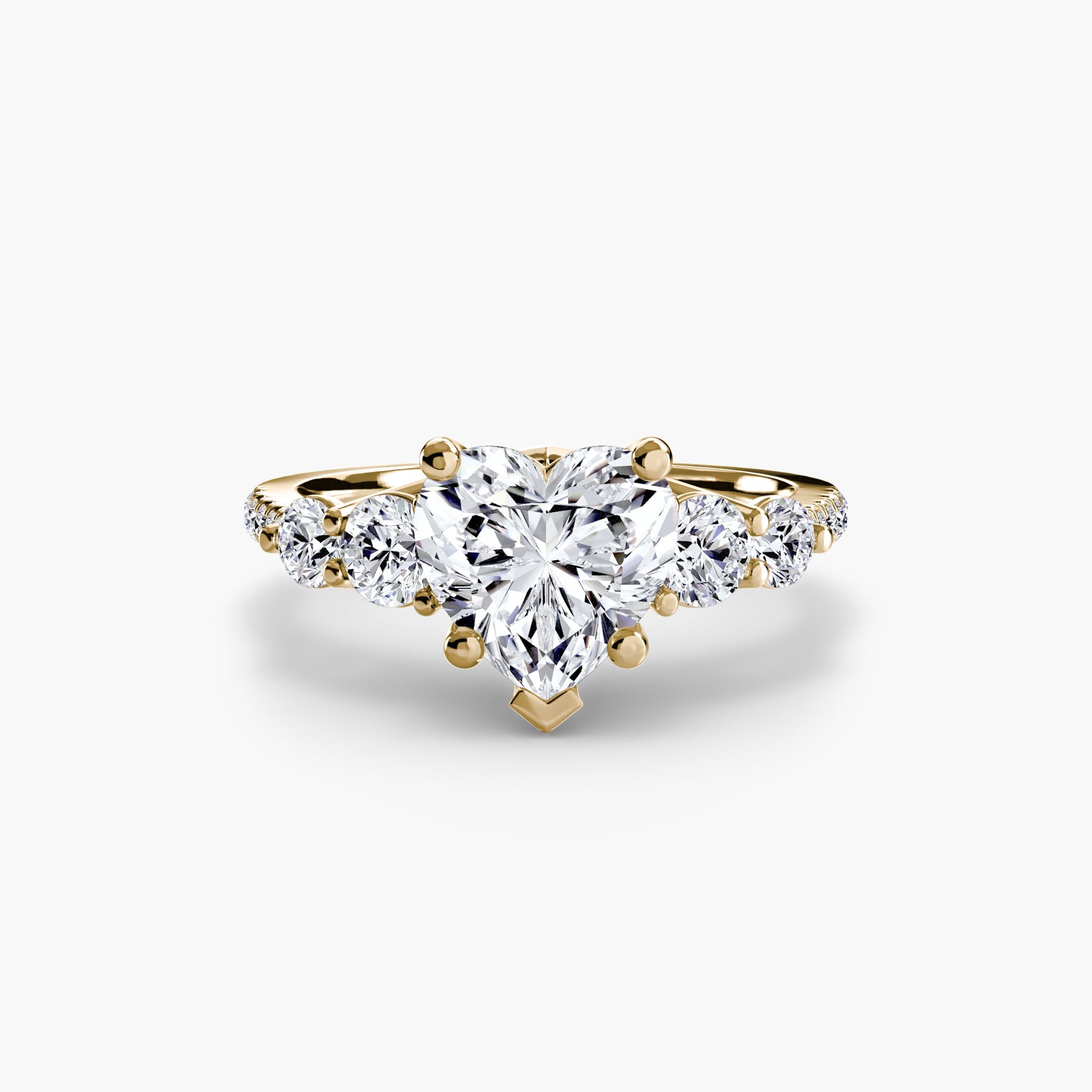 Five Stone Ring with Pavé Band AG & CO Jewellery