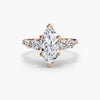 9K Rose Gold / Marquise