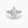 9K White Gold / Marquise