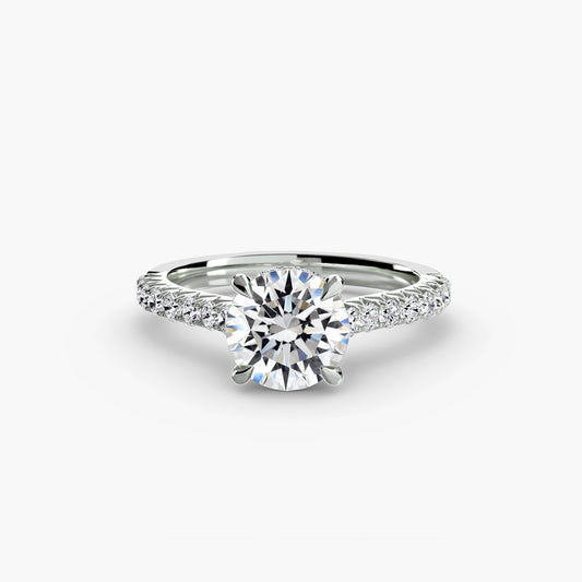 Solitaire with Pavé 5 AG & CO Jewellery