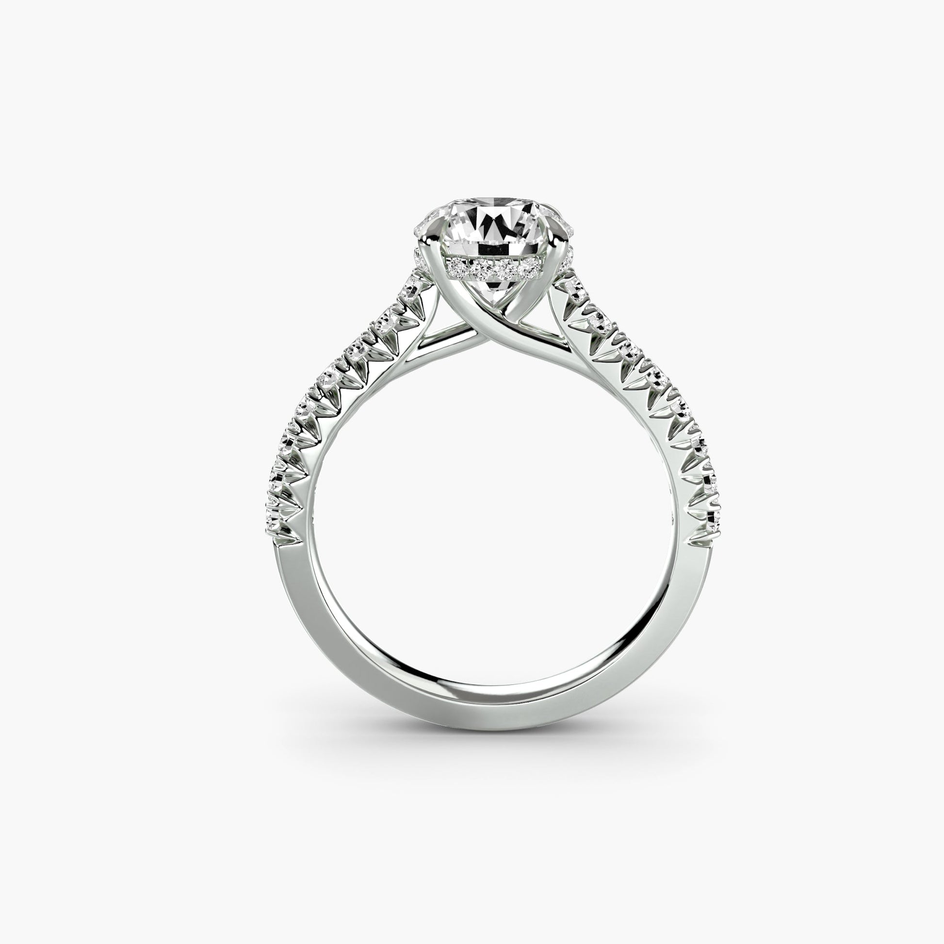 Solitaire with Pavé 5 AG & CO Jewellery