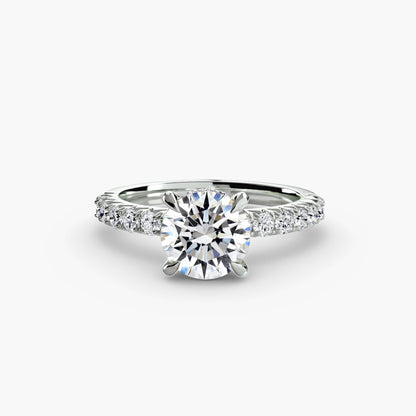 Solitaire with Pavé 6 AG & CO Jewellery