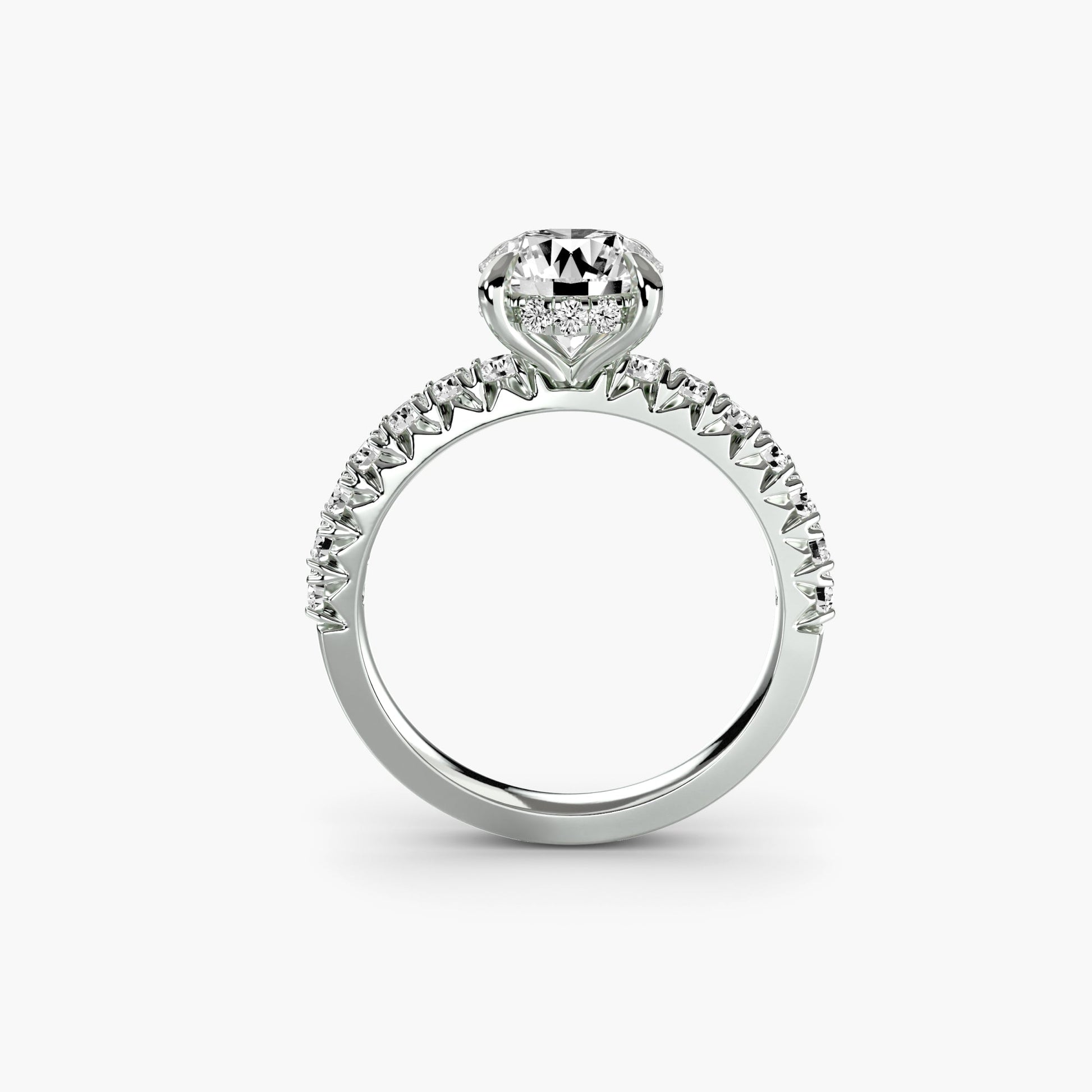 Solitaire with Pavé 6 AG & CO Jewellery
