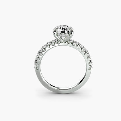 Solitaire with Pavé 6 AG & CO Jewellery