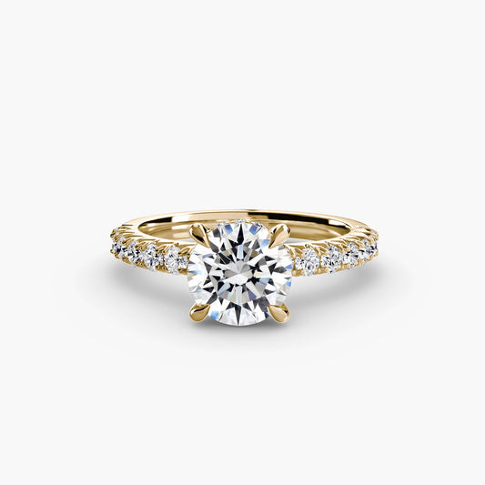 Solitaire with Pavé 6 AG & CO Jewellery