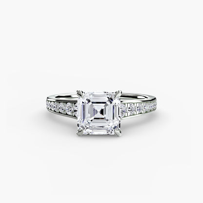 Solitaire with Pavé 7 AG & CO Jewellery