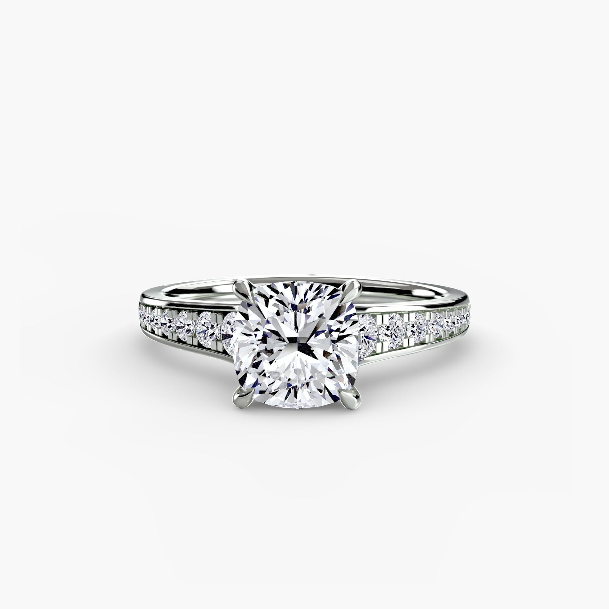 Solitaire with Pavé 7 AG & CO Jewellery