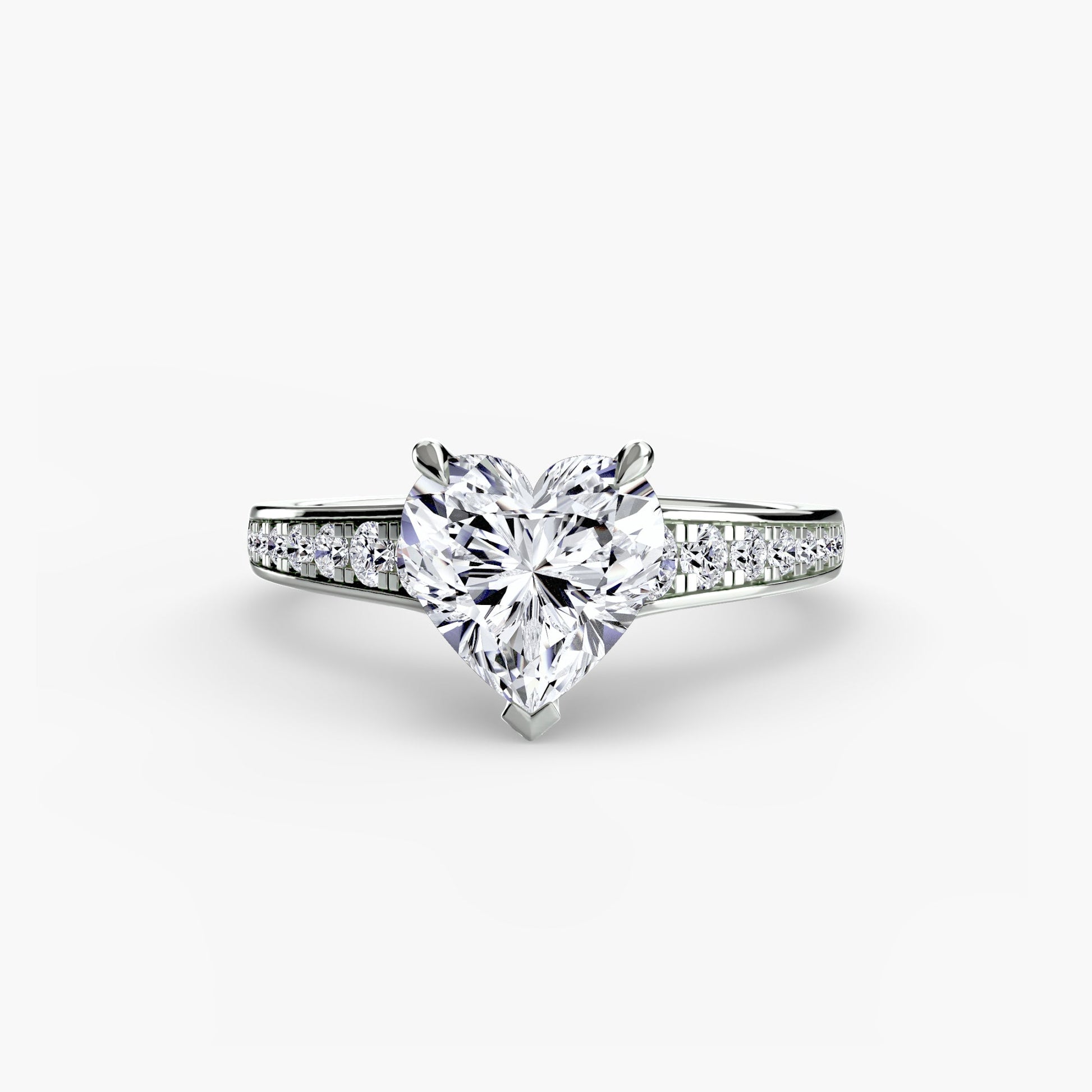 Solitaire with Pavé 7 AG & CO Jewellery