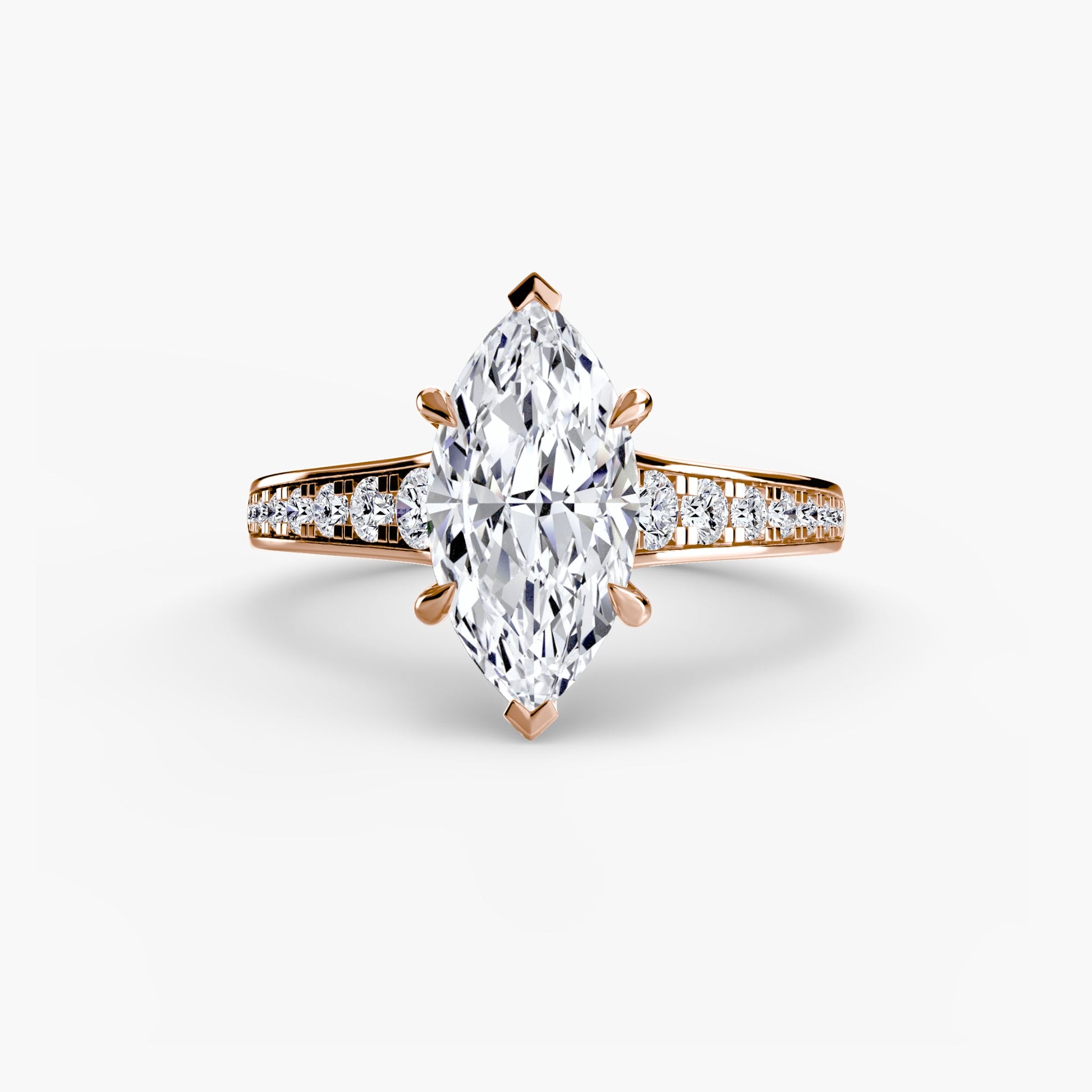 Solitaire with Pavé 7 AG & CO Jewellery