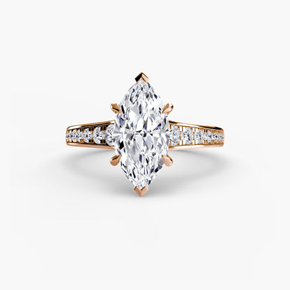 Solitaire with Pavé 7 AG & CO Jewellery