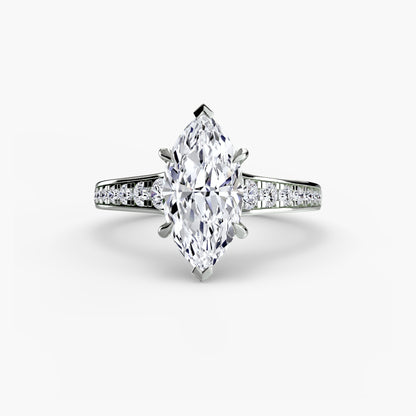 Solitaire with Pavé 7 AG & CO Jewellery