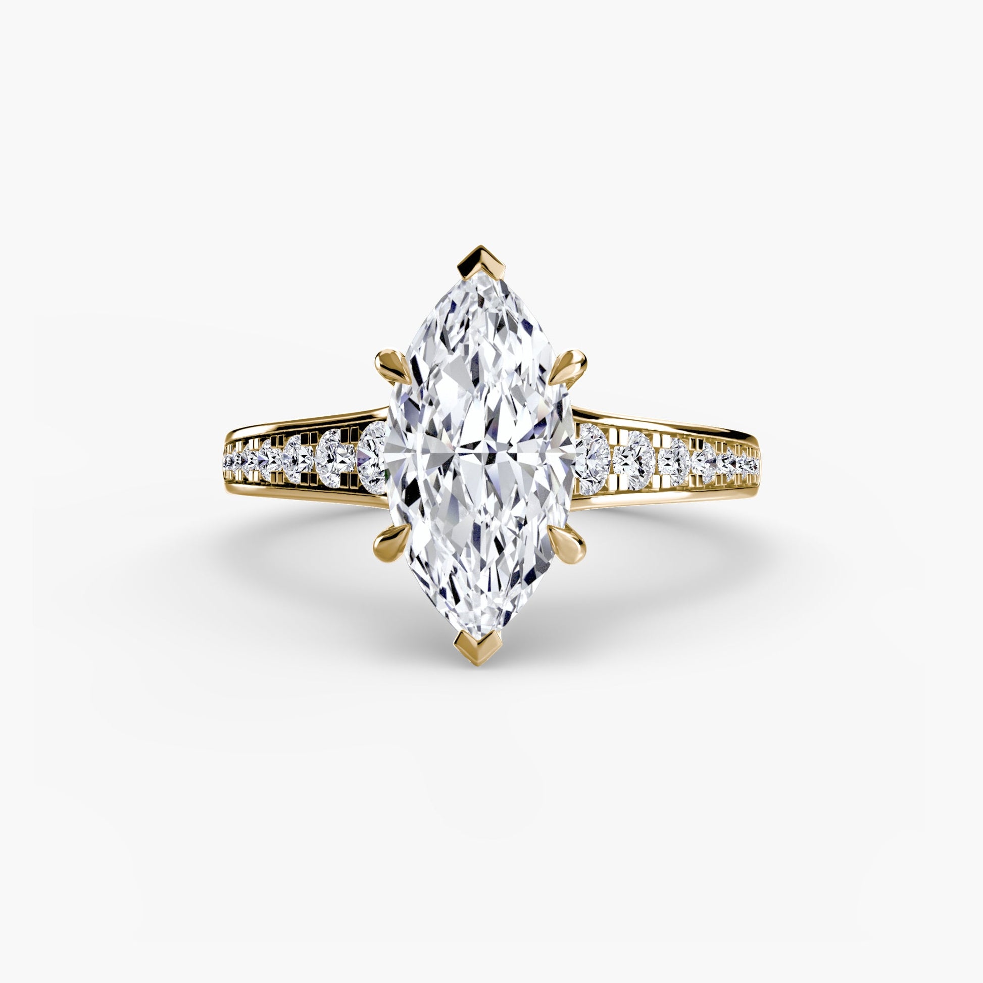 Solitaire with Pavé 7 AG & CO Jewellery