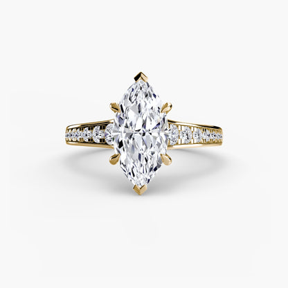 Solitaire with Pavé 7 AG & CO Jewellery