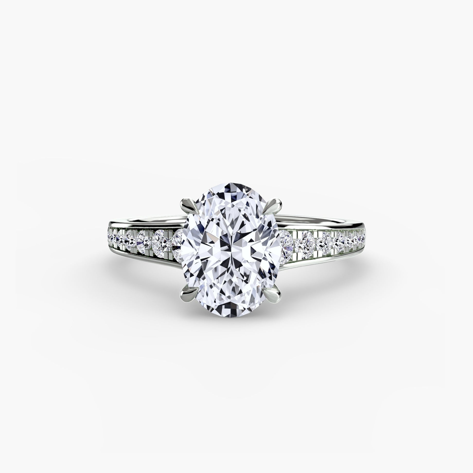 Solitaire with Pavé 7 AG & CO Jewellery