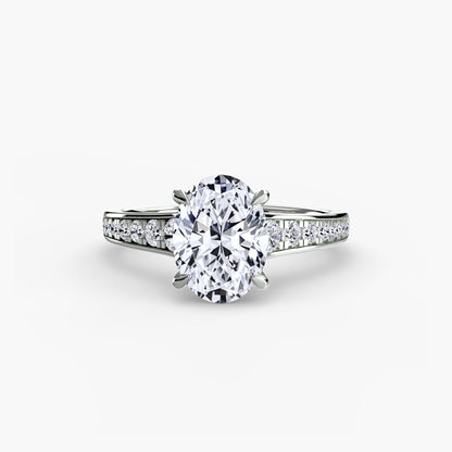 Solitaire with Pavé 7 AG & CO Jewellery