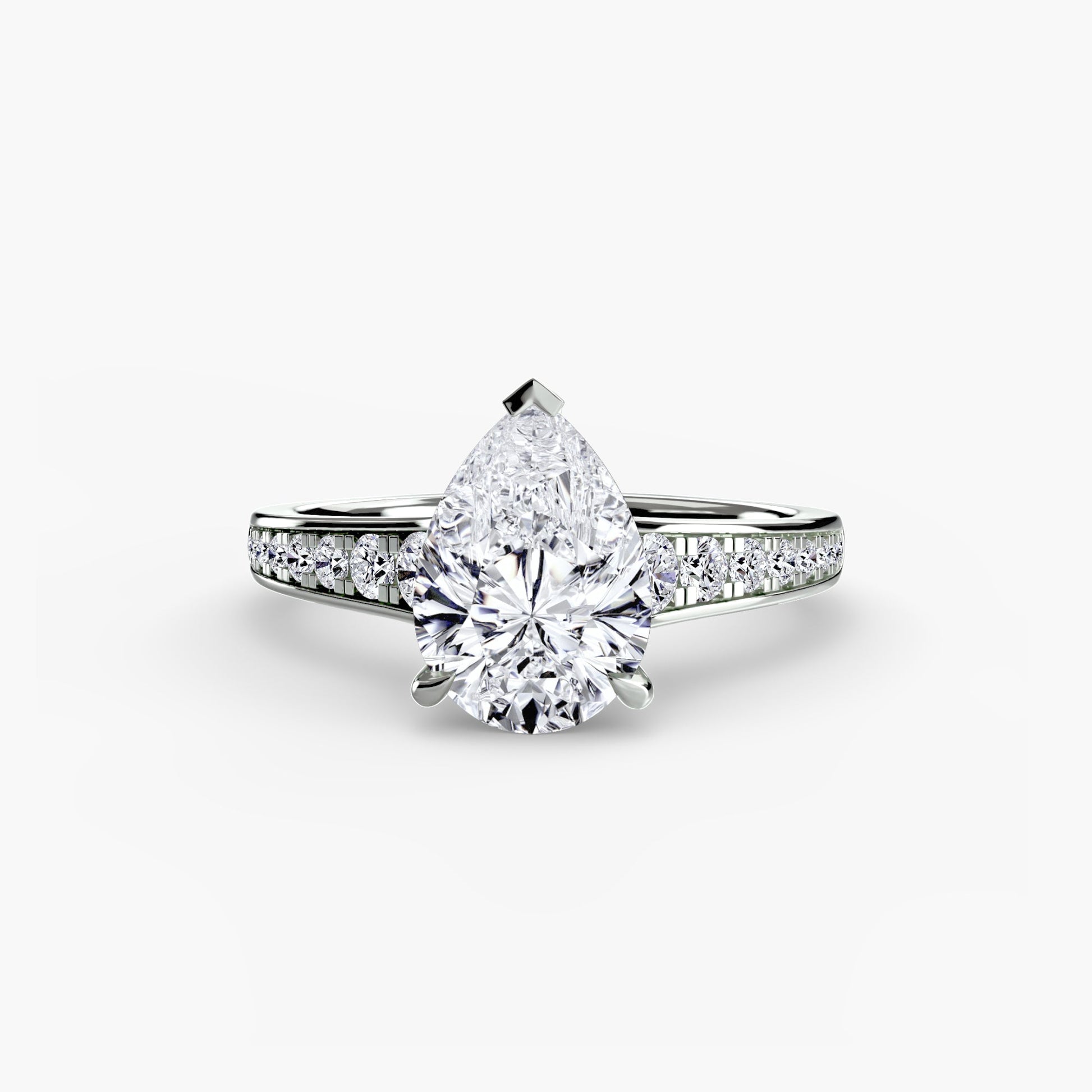 Solitaire with Pavé 7 AG & CO Jewellery