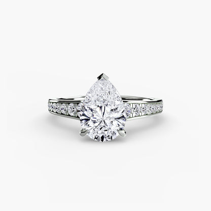 Solitaire with Pavé 7 AG & CO Jewellery