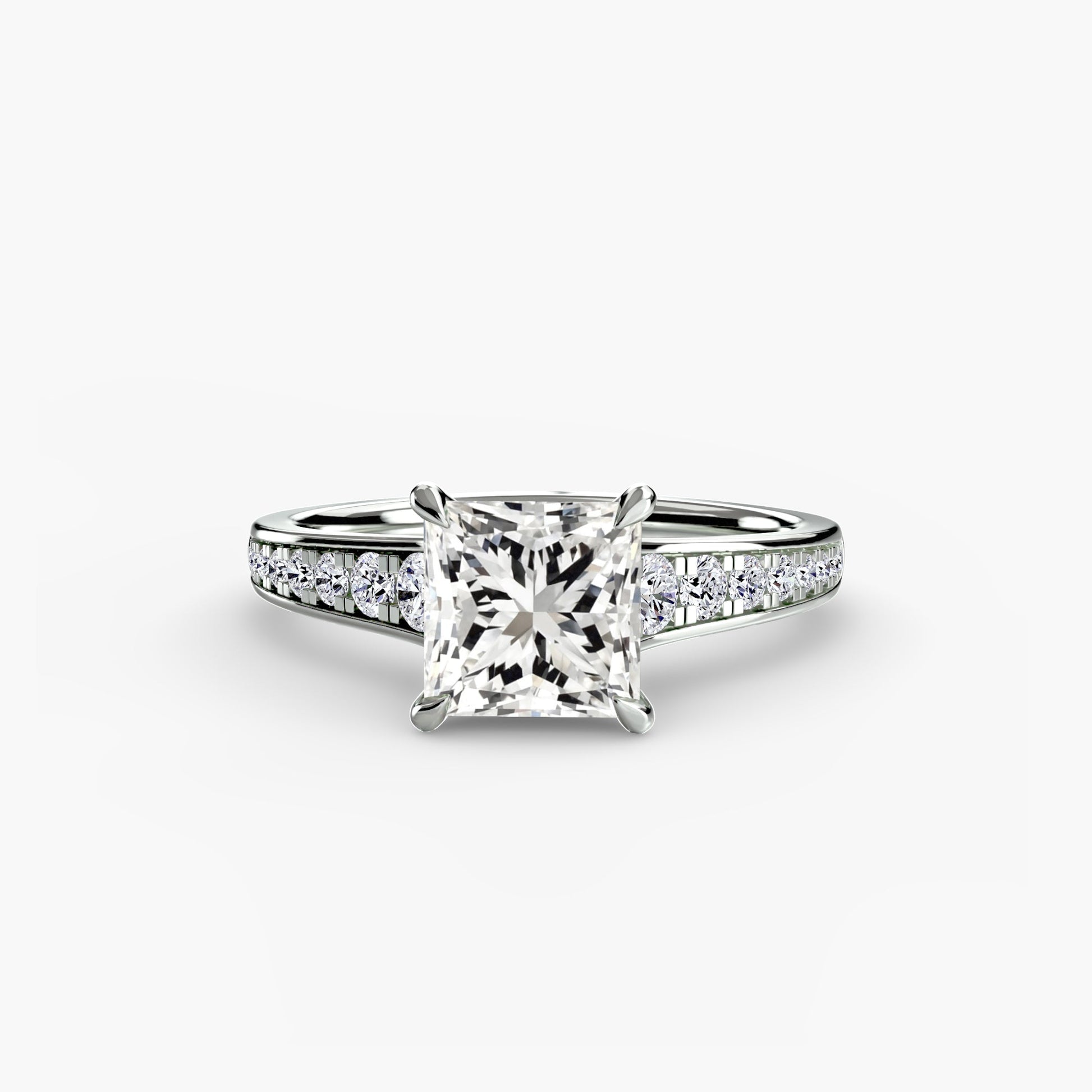 Solitaire with Pavé 7 AG & CO Jewellery