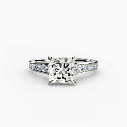 Solitaire with Pavé 7 AG & CO Jewellery