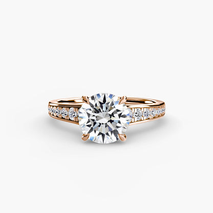 Solitaire with Pavé 7 AG & CO Jewellery