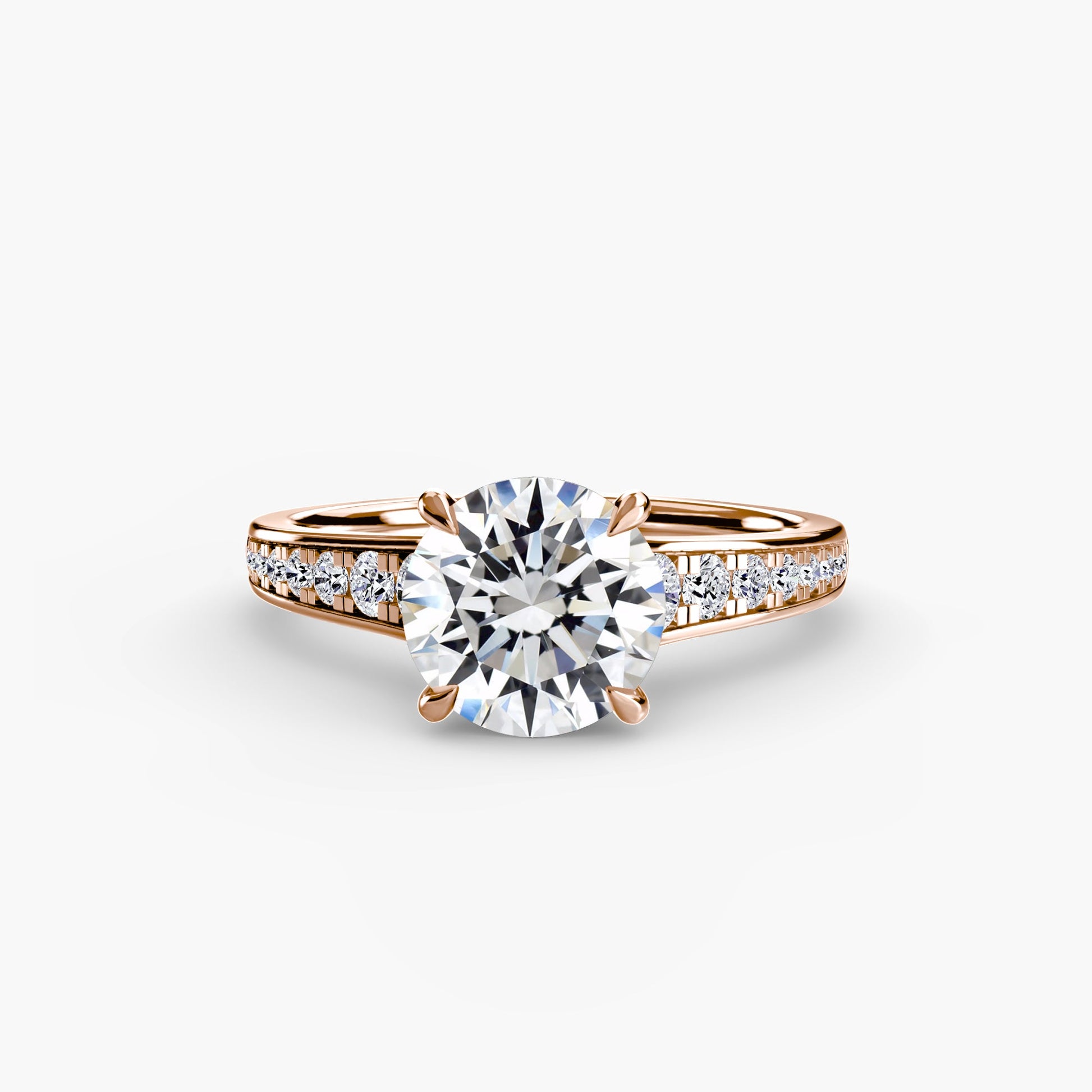 Solitaire with Pavé 7 AG & CO Jewellery