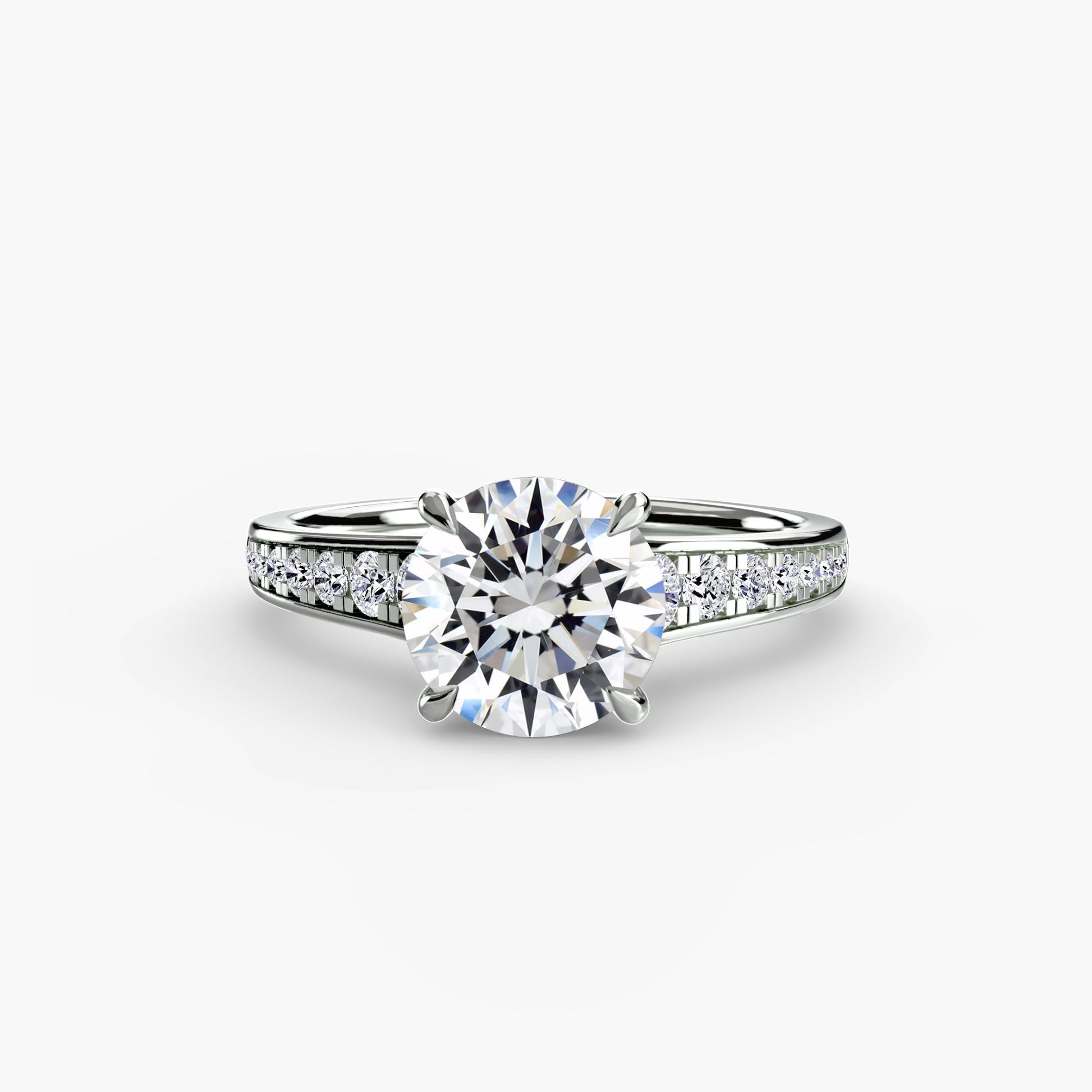 Solitaire with Pavé 7 AG & CO Jewellery