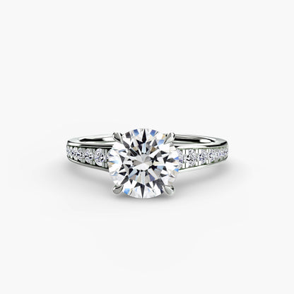 Solitaire with Pavé 7 AG & CO Jewellery