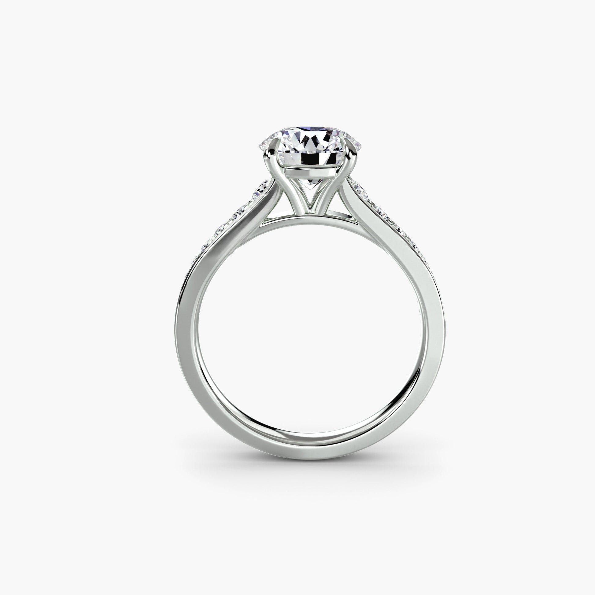 Solitaire with Pavé 7 AG & CO Jewellery