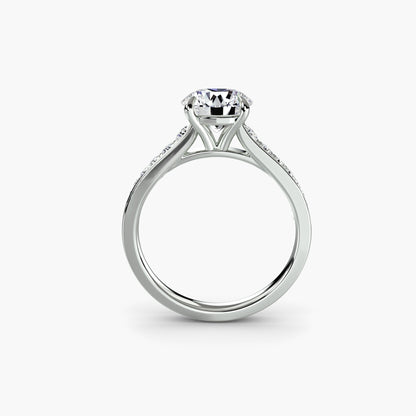 Solitaire with Pavé 7 AG & CO Jewellery