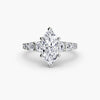 9K White Gold / Marquise