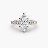 9K Yellow Gold / Marquise