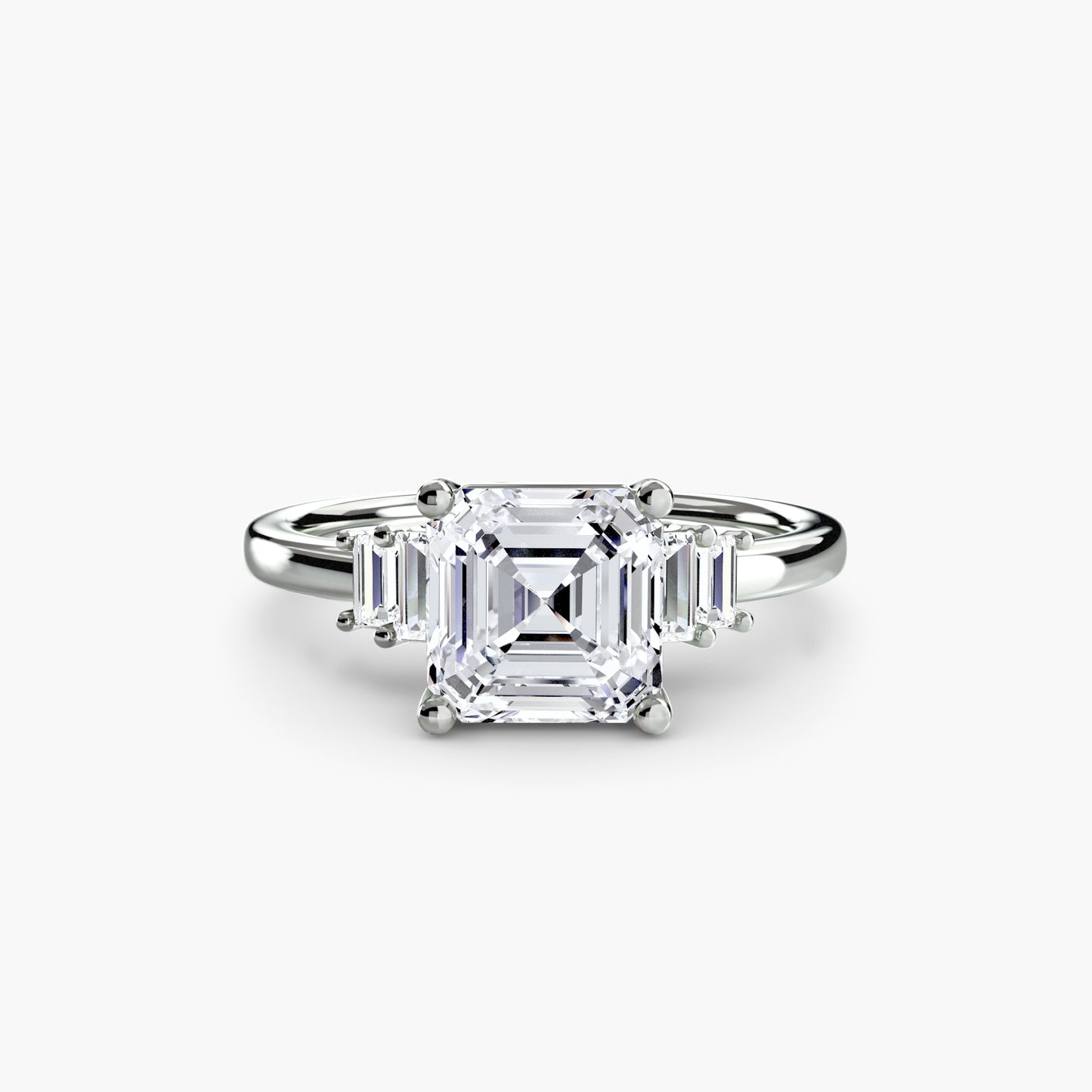 baguette accent solitaire ag & co jewellery