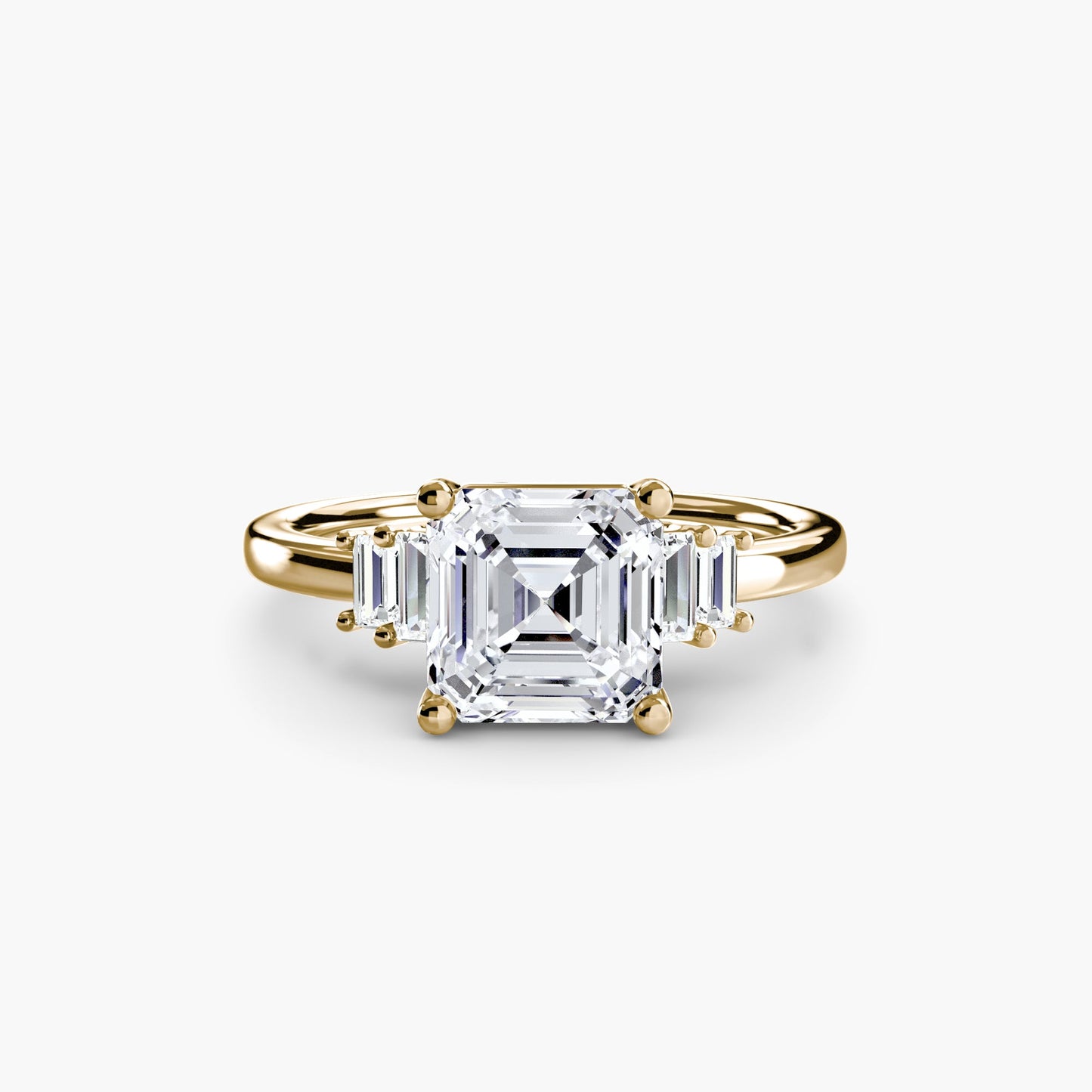 baguette accent solitaire ag & co jewellery