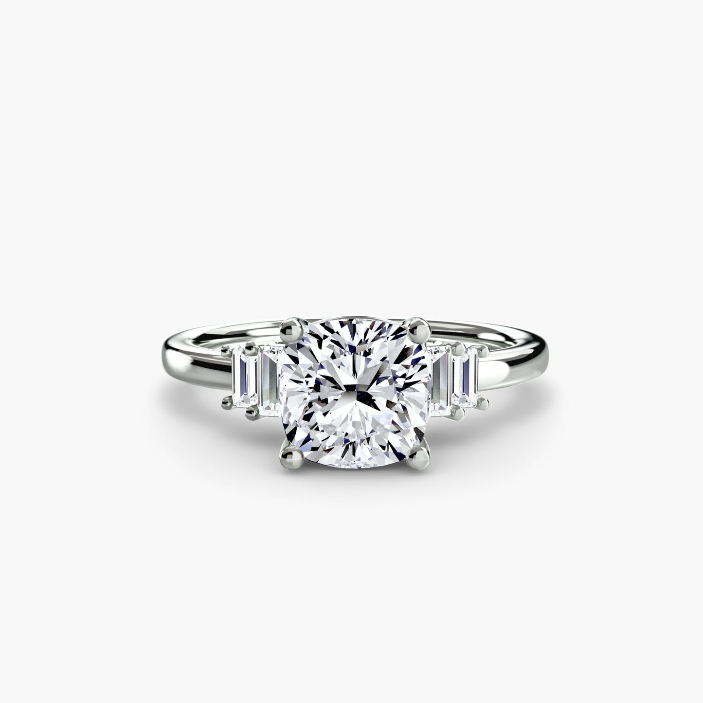 baguette accent solitaire ag & co jewellery