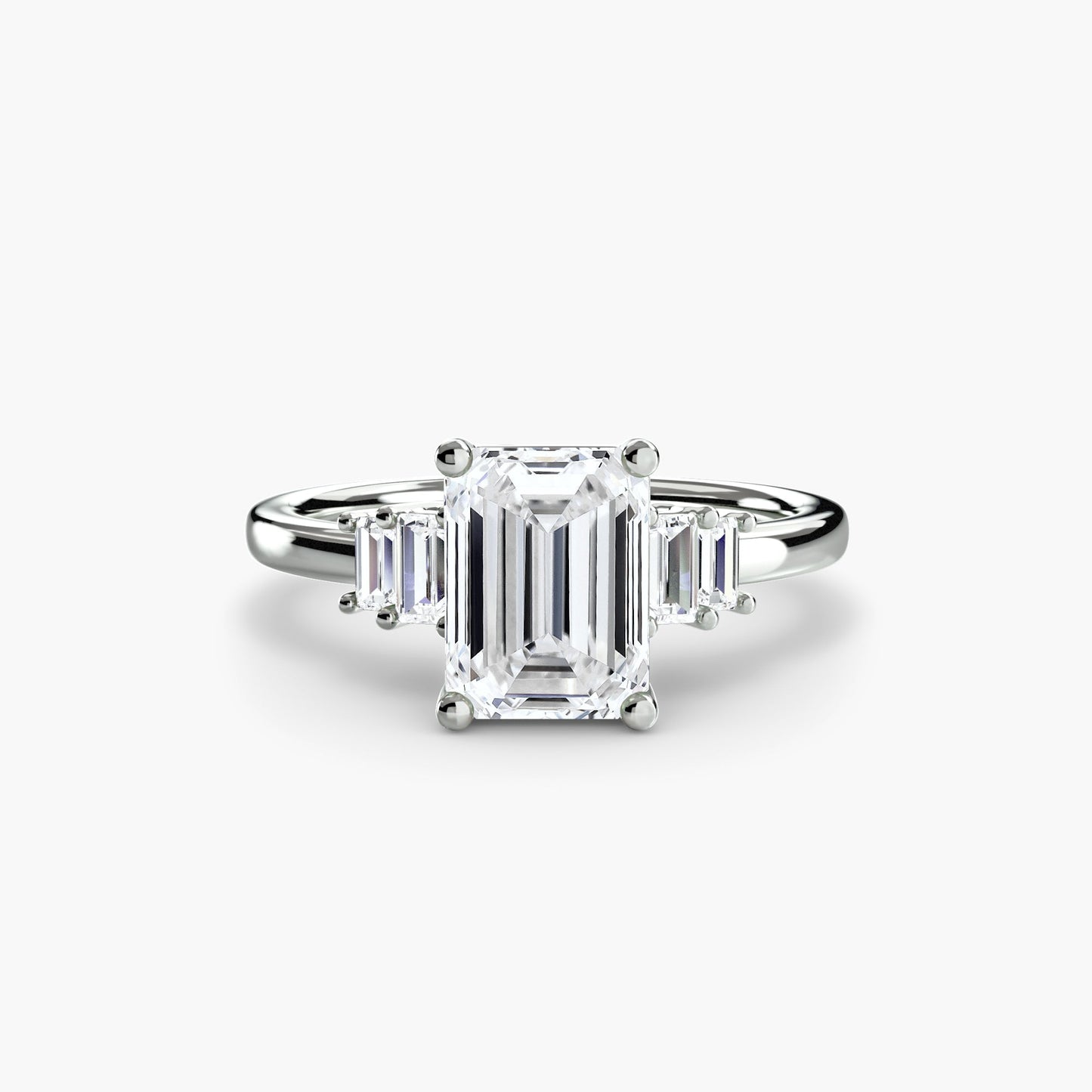baguette accent solitaire ag & co jewellery
