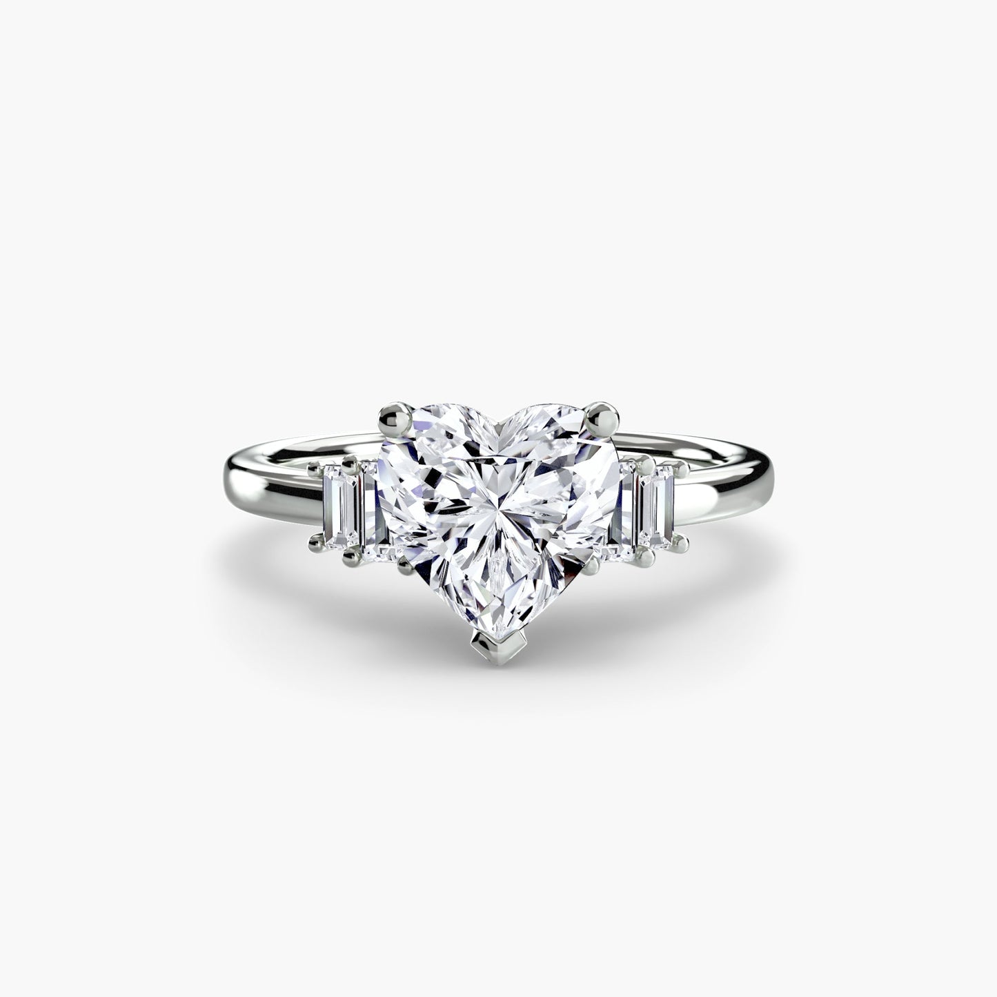 baguette accent solitaire ag & co jewellery