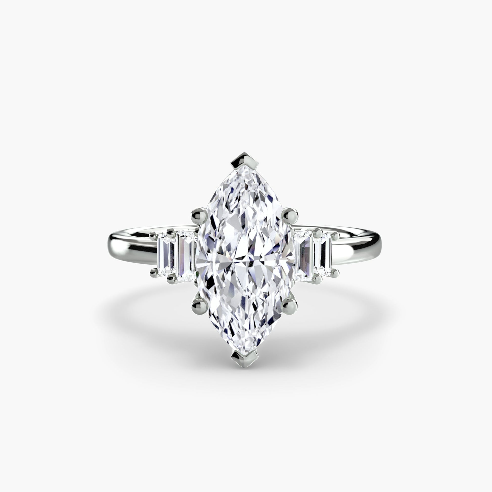Baguette Accent Solitaire AG & CO Jewellery