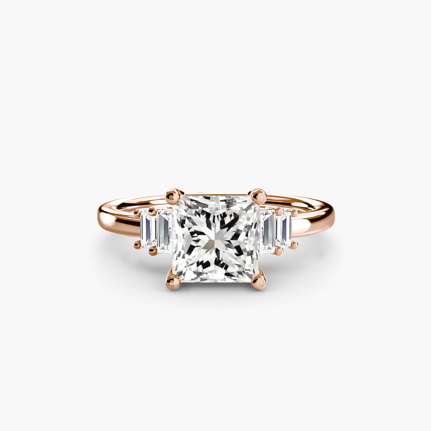 baguette accent solitaire ag & co jewellery