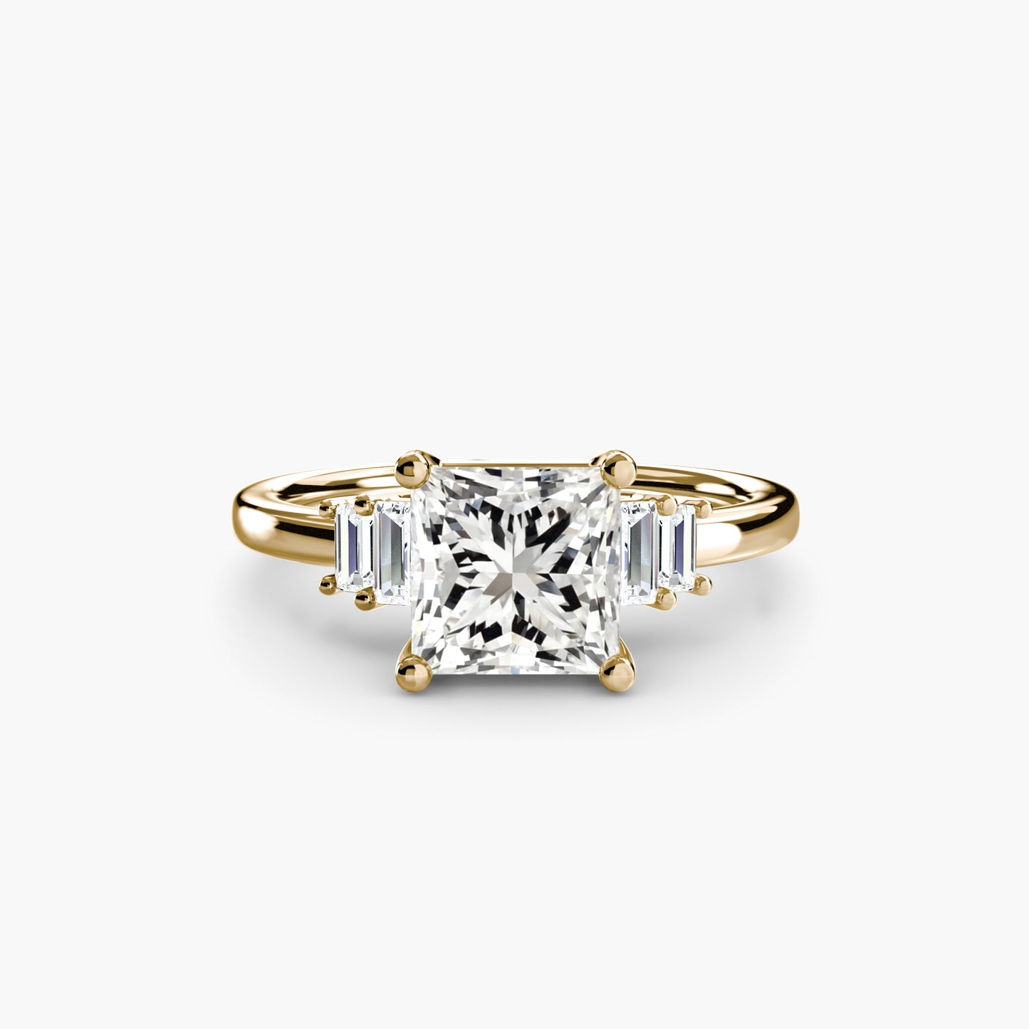 baguette accent solitaire ag & co jewellery