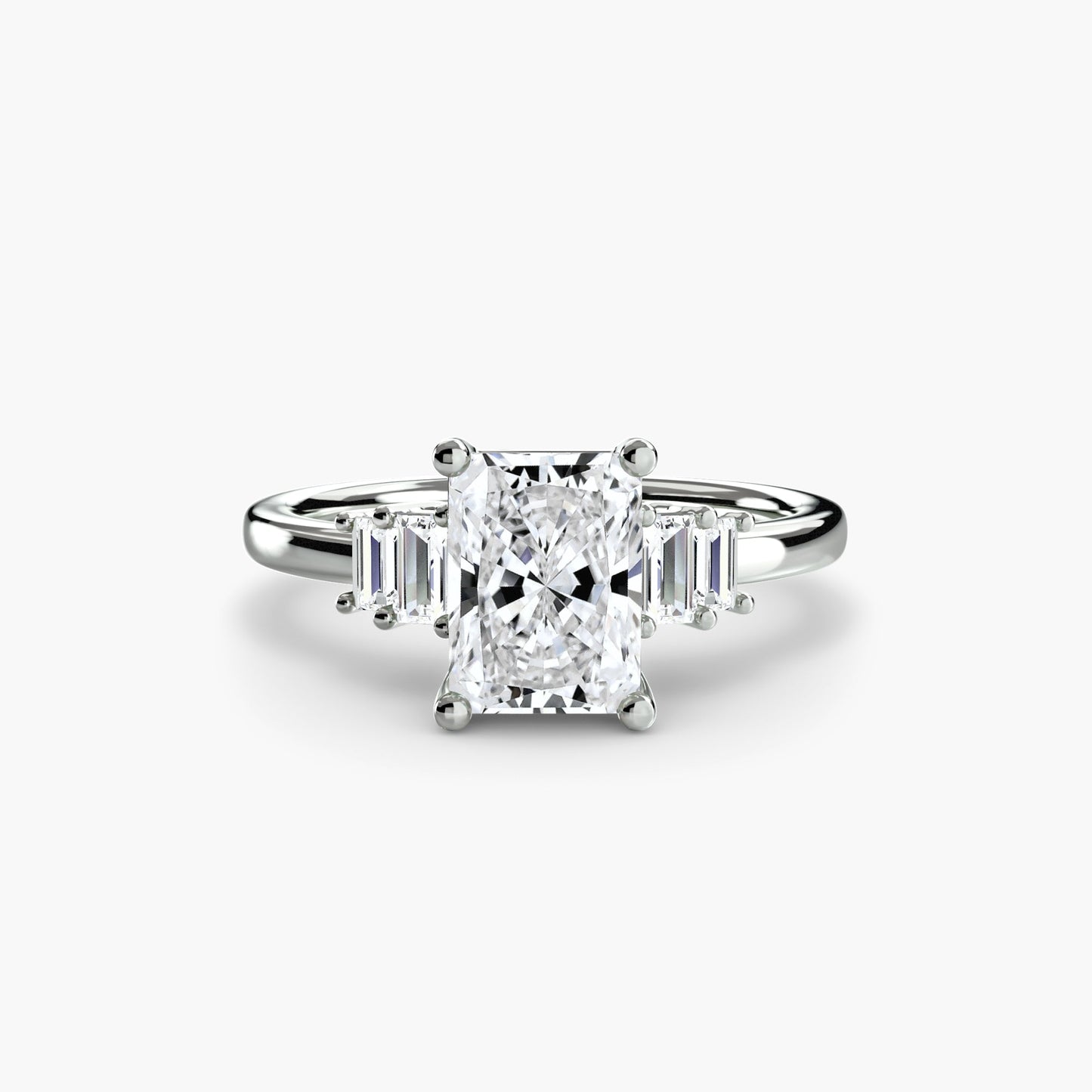 baguette accent solitaire ag & co jewellery