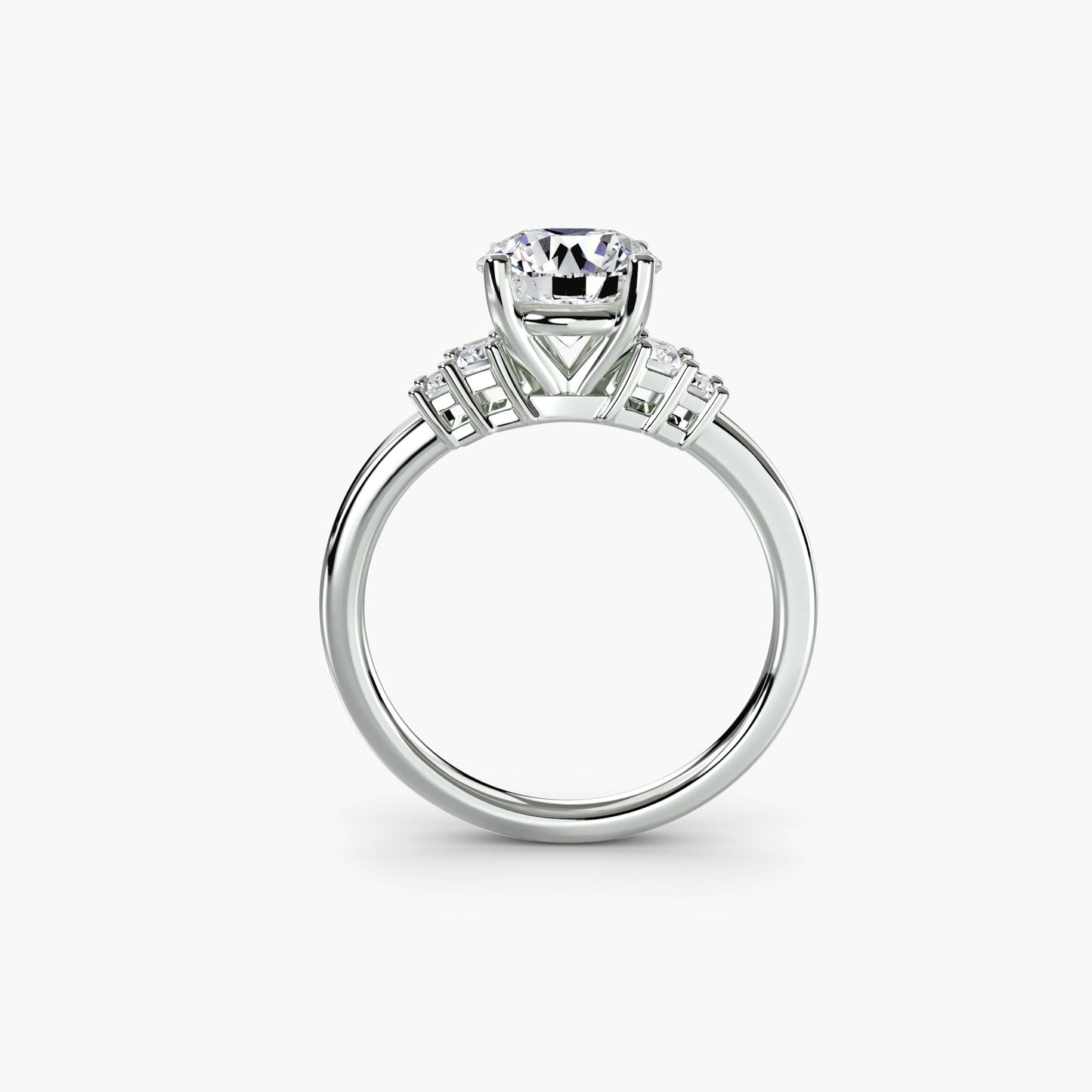 baguette accent solitaire ag & co jewellery