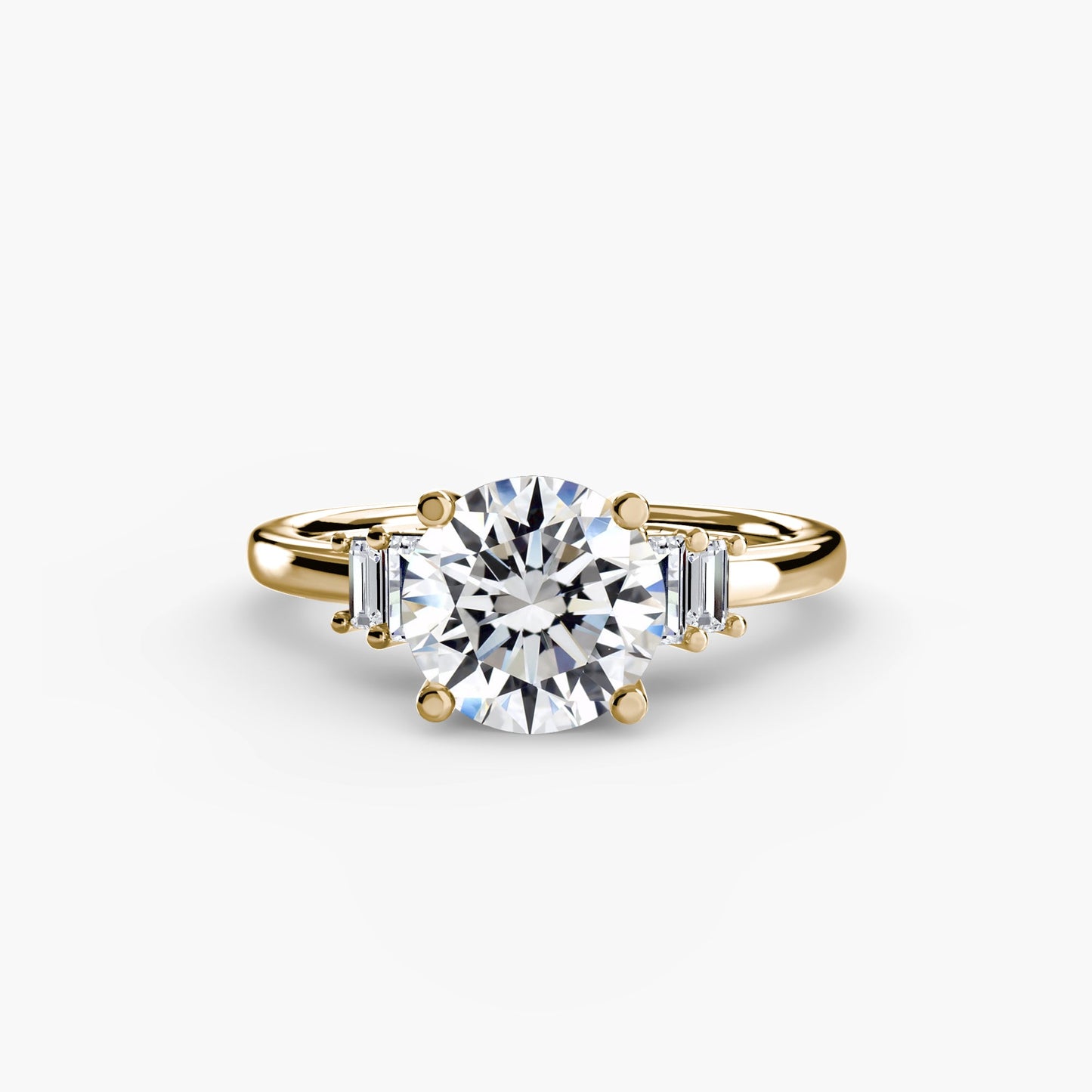baguette accent solitaire ag & co jewellery