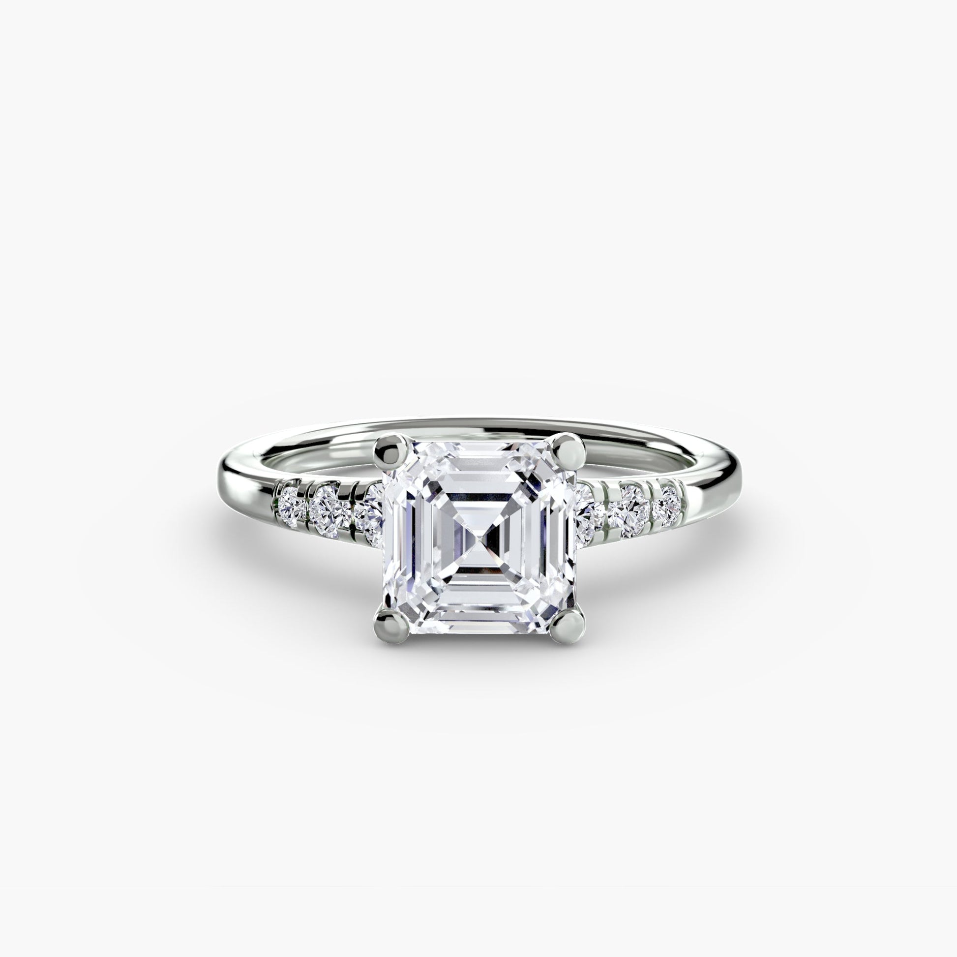 Solitaire with Shoulder Accents AG & CO Jewellery