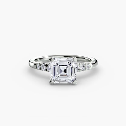 Solitaire with Shoulder Accents AG & CO Jewellery