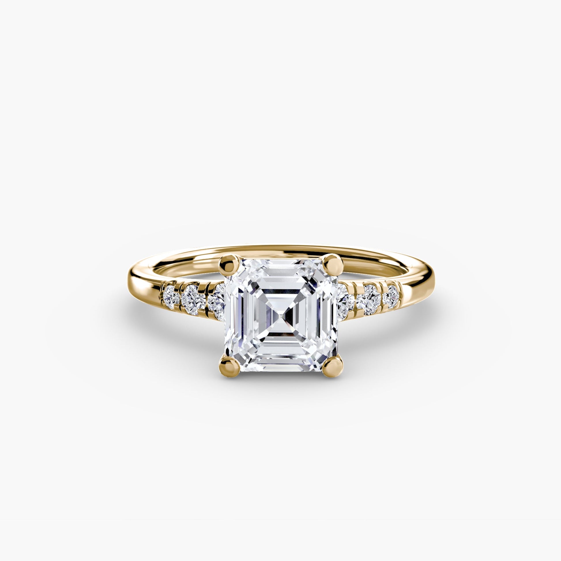 Solitaire with Shoulder Accents AG & CO Jewellery