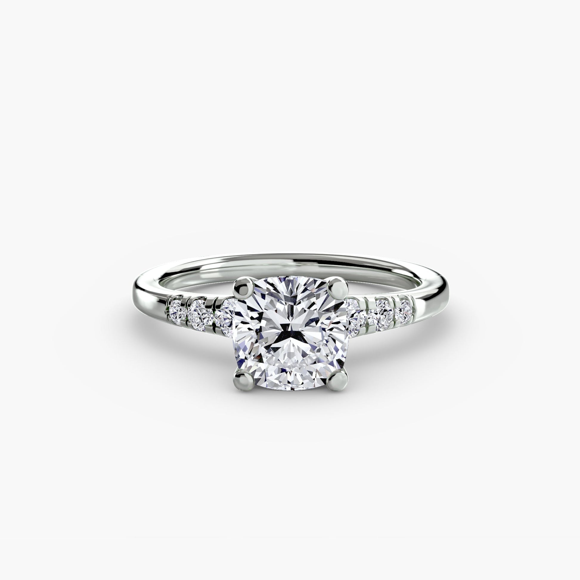 Solitaire with Shoulder Accents AG & CO Jewellery