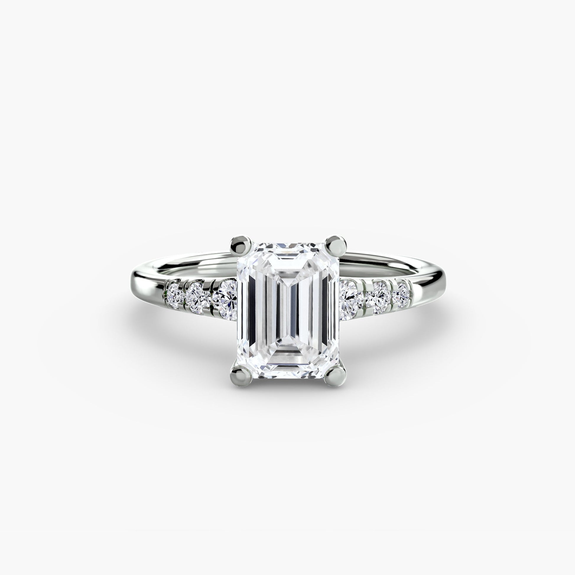Solitaire with Shoulder Accents AG & CO Jewellery