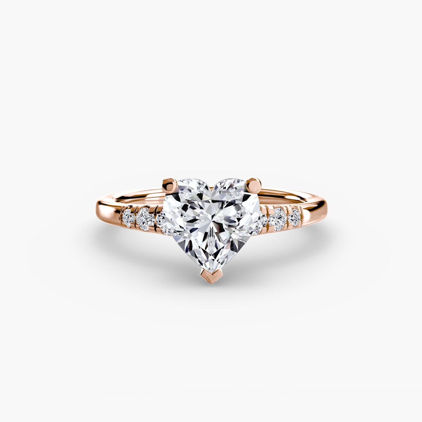 solitaire with shoulder accents ag & co jewellery
