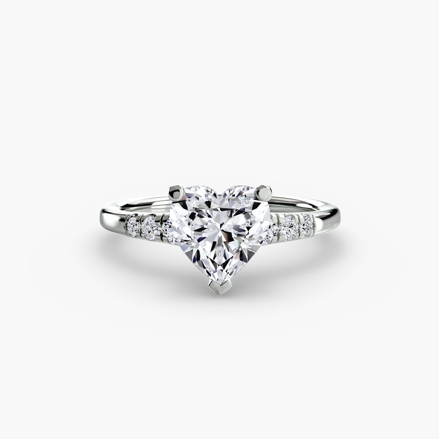 solitaire with shoulder accents ag & co jewellery