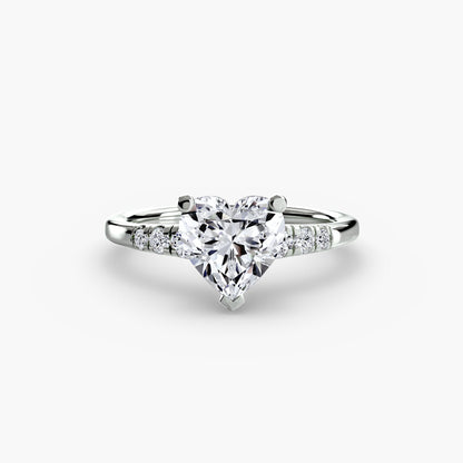 Solitaire with Shoulder Accents AG & CO Jewellery
